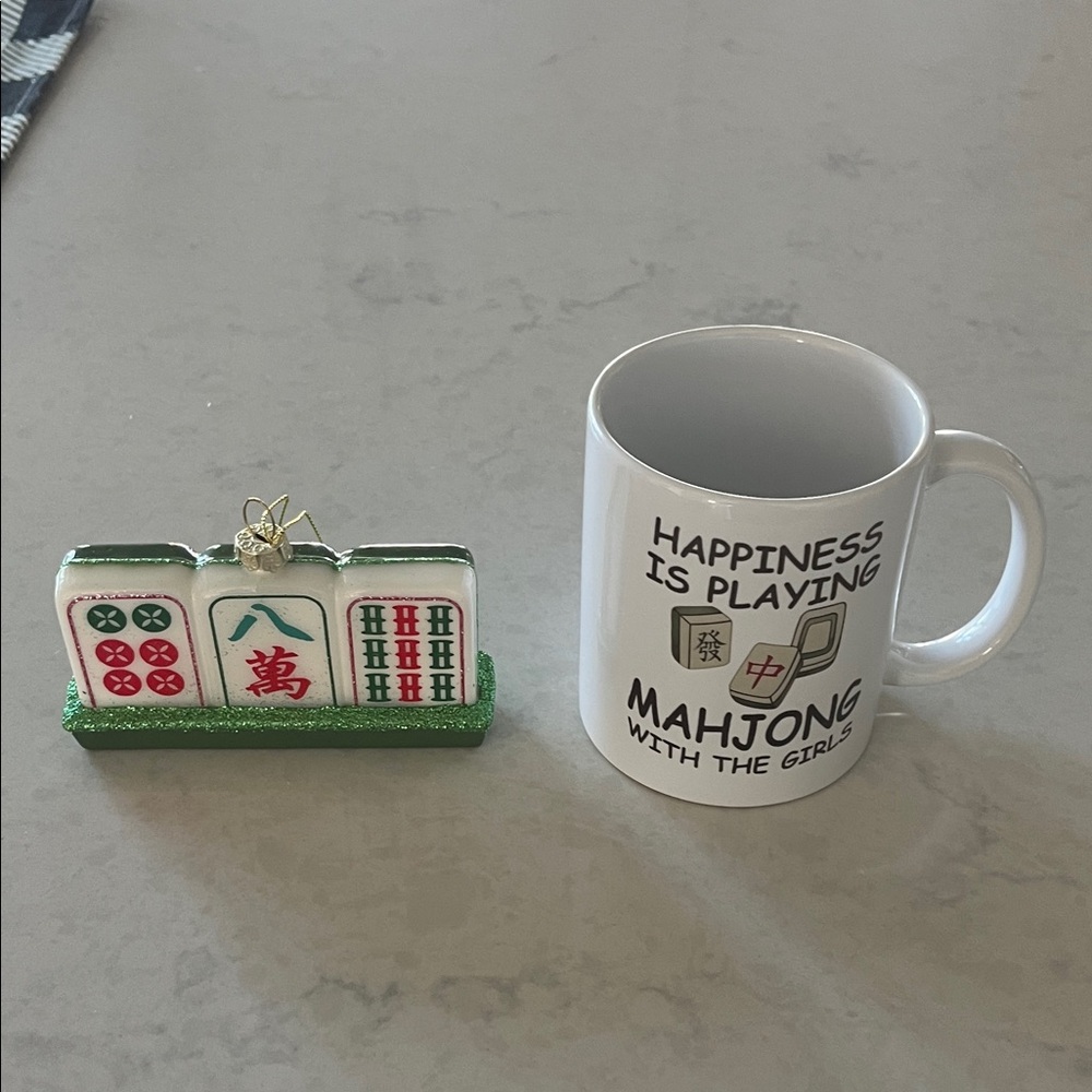 Mahjong Mug and ornament set